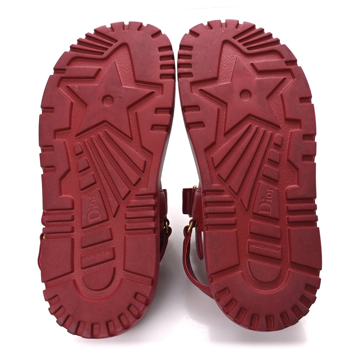 Lambskin Dioract 10mm Sandals 38.5 Cherry