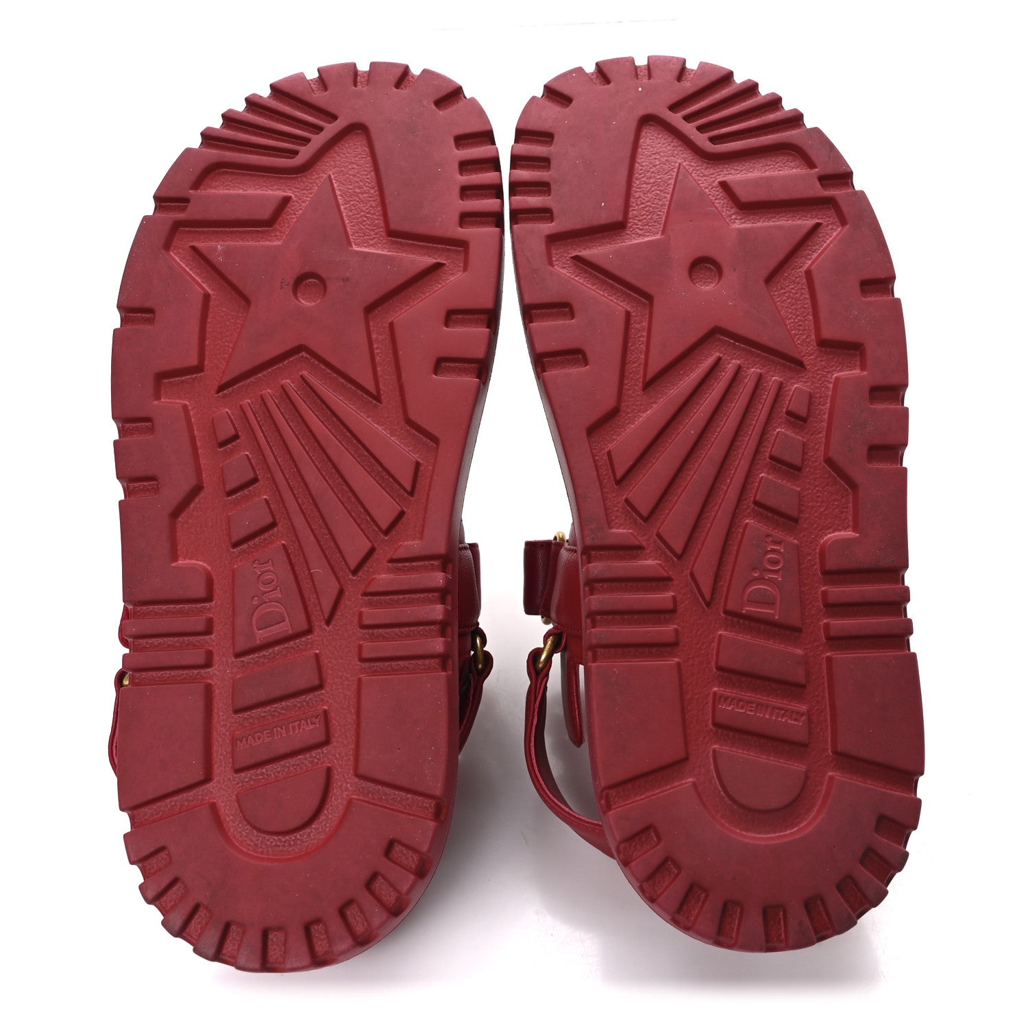 Christian Dior Lambskin Dioract 10mm Sandals 38.5 Cherry 6 of 10