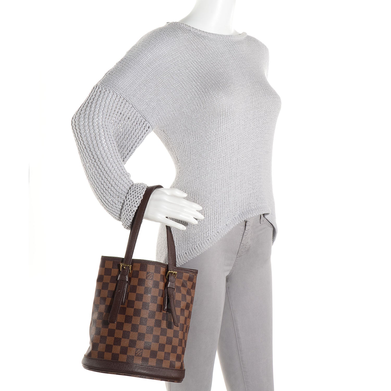 Louis Vuitton Damier Ebene Marais Bucket 23 2 of 7