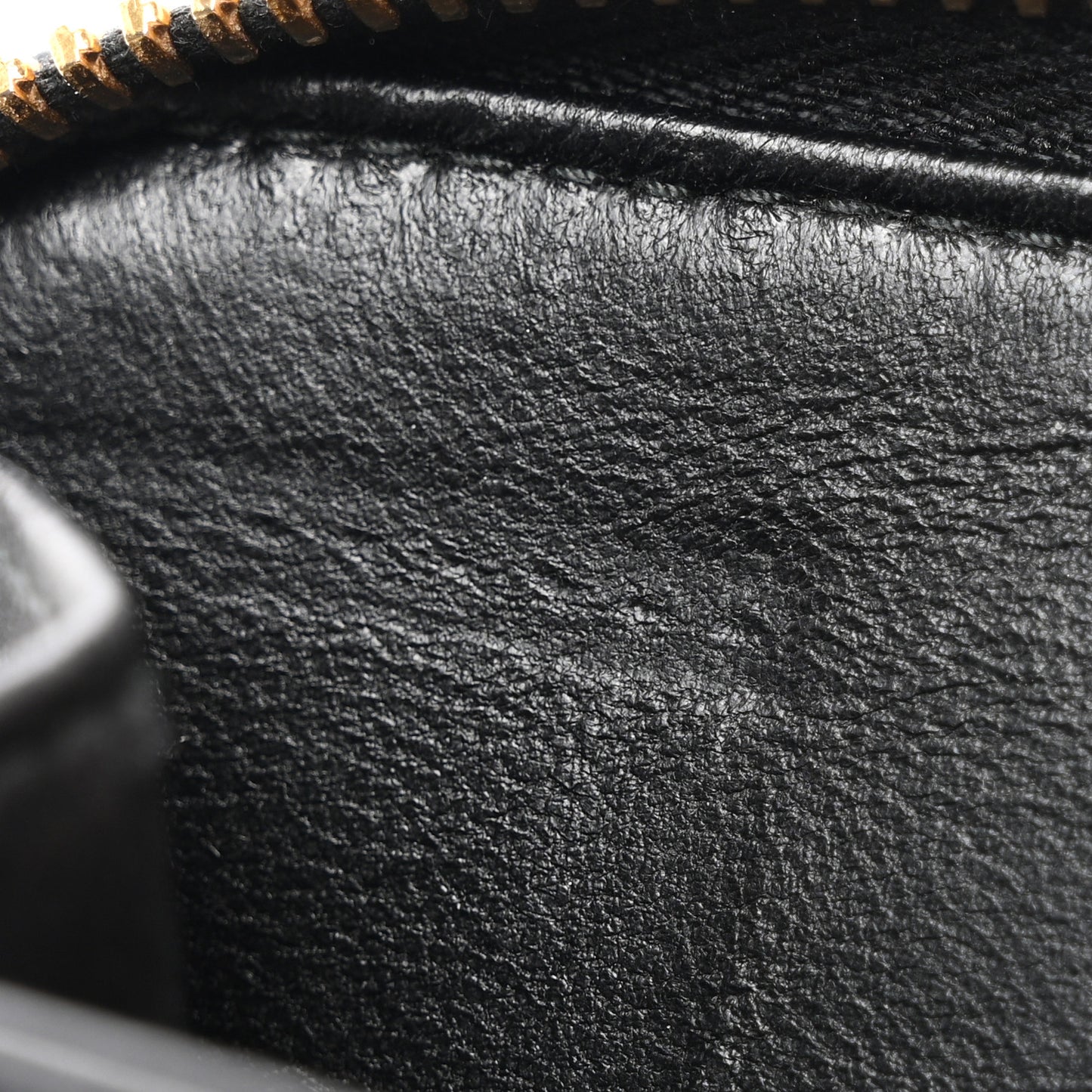 Nappa Matelasse Zip Around Compact Wallet Black