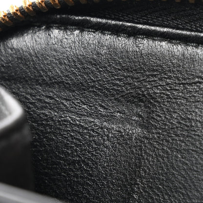 Miu Miu Nappa Matelasse Zip Around Compact Wallet Black 9 of 10