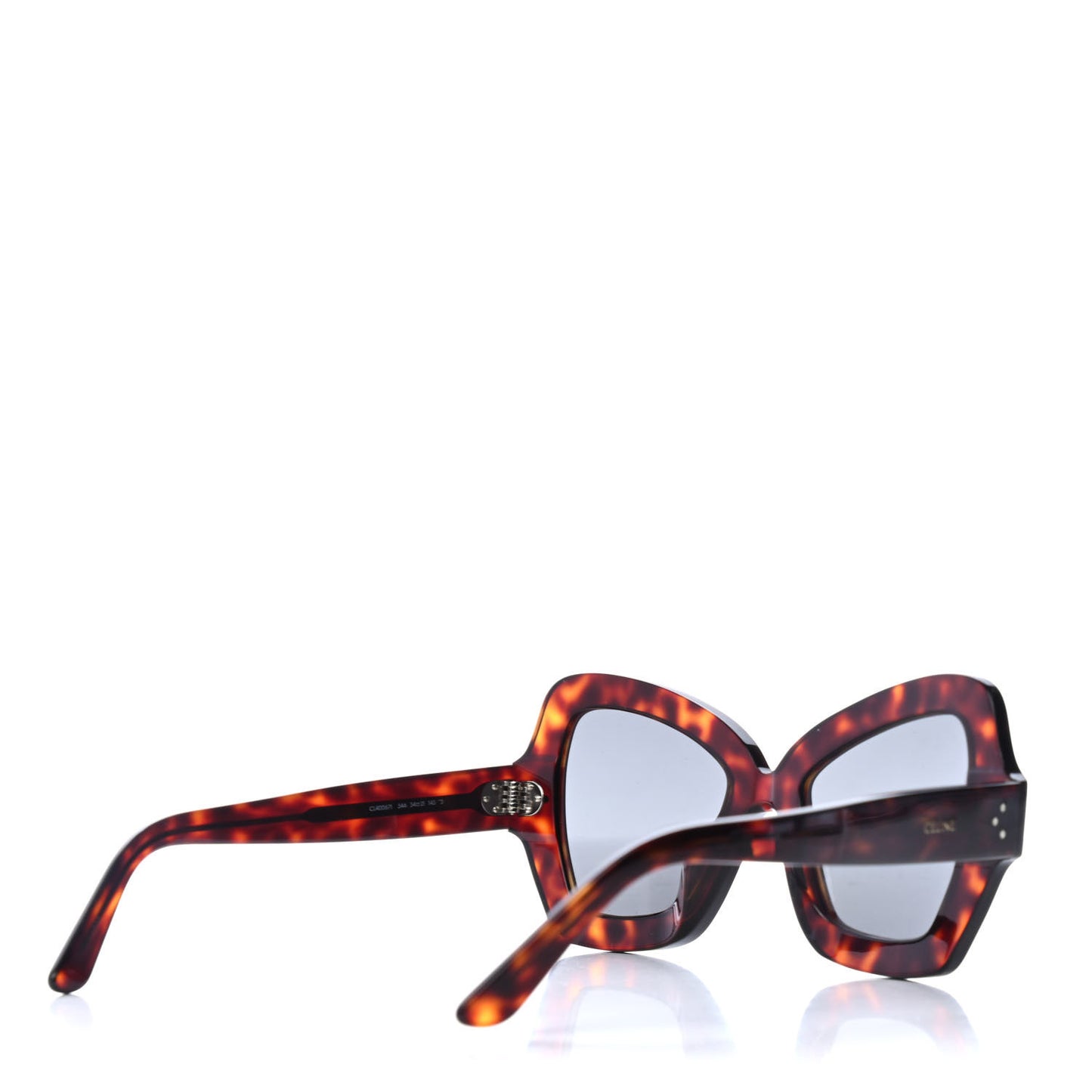 Acetate Butterfly Sunglasses CL 40067I Red Havana Smoke
