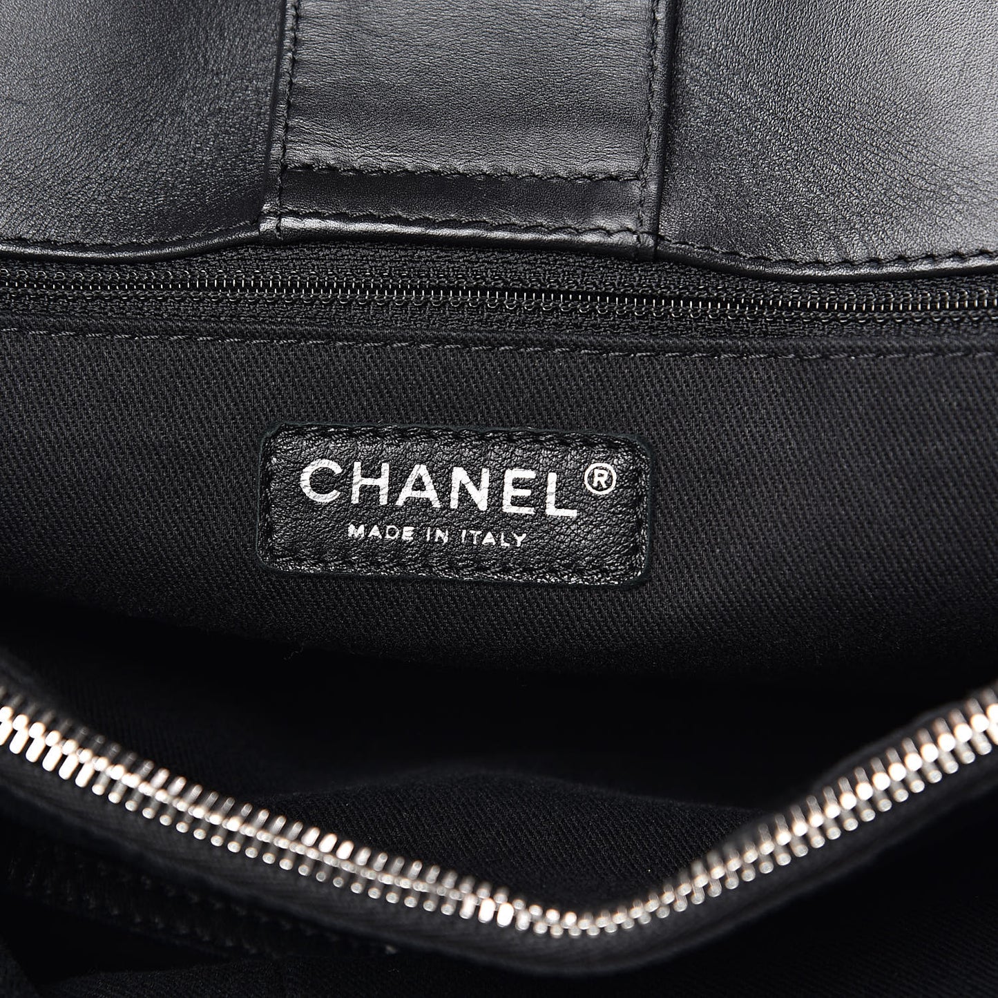 Calfskin Perforated Up In The Air Tote Black