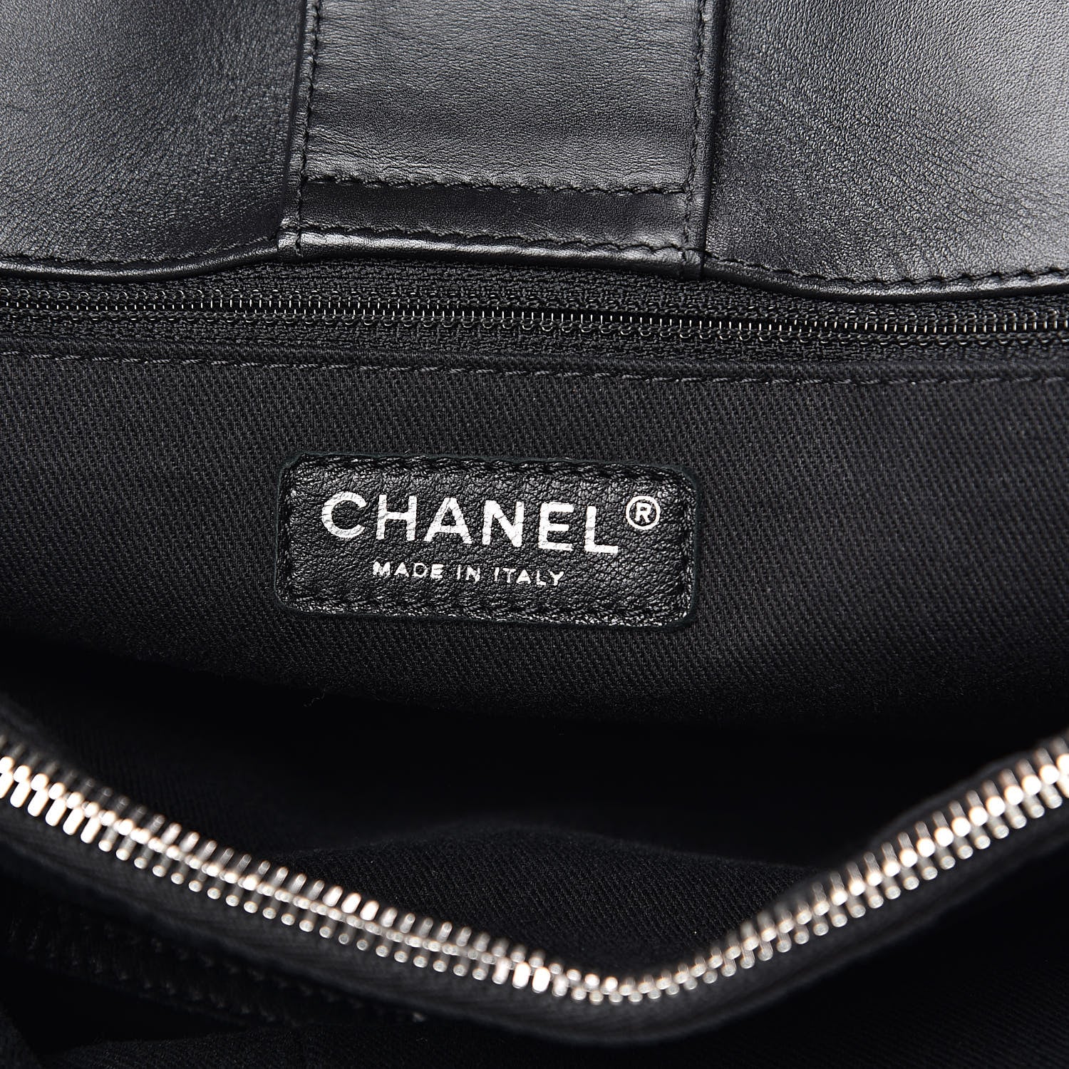 Chanel Calfskin Perforated Up In The Air Tote Black 7 of 13
