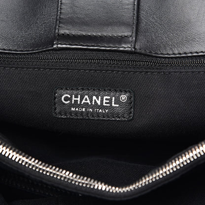 Chanel Calfskin Perforated Up In The Air Tote Black 7 of 13