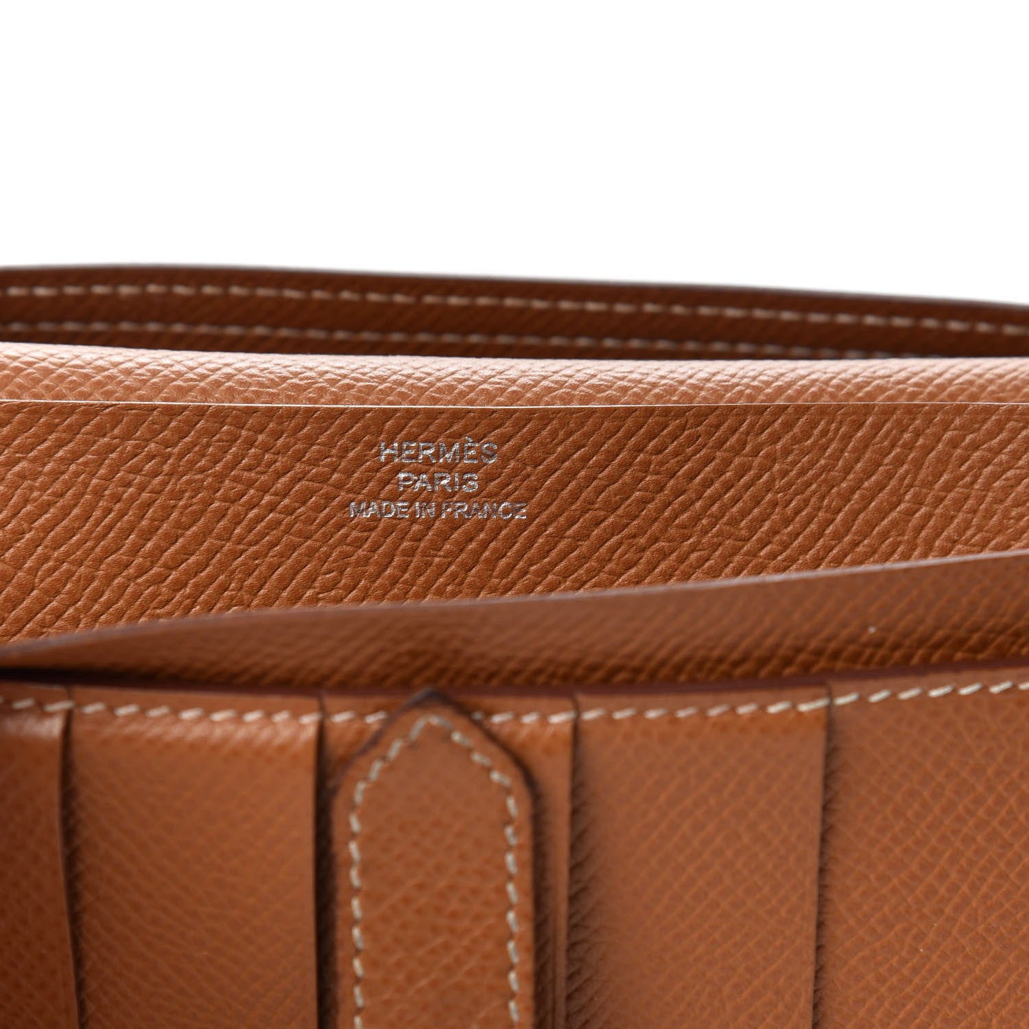 Hermes Epsom Bearn Gusset Wallet Gold 6 of 6