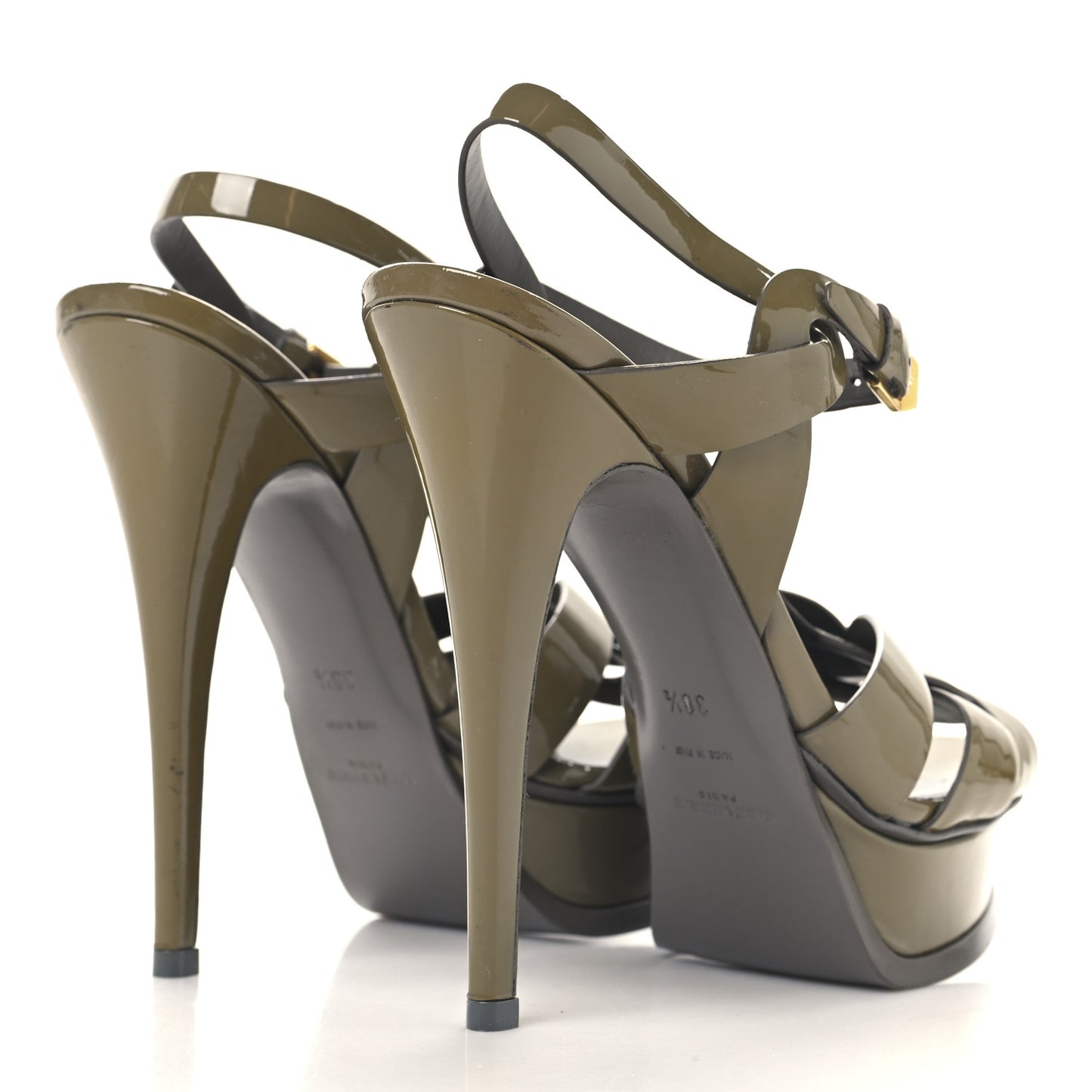 Patent Tribute 105 Platform Sandals 38.5 Fog