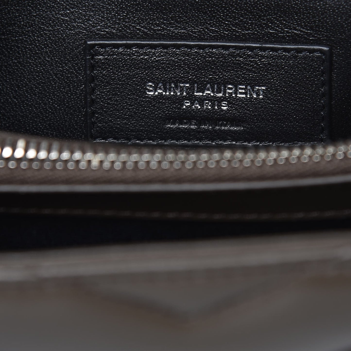 Calfskin Y Quilted Monogram Small Loulou Chain Satchel Asphalt