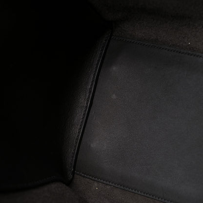 Saint Laurent Calfskin Crocodile Embossed Small Monogram Downtown Cabas Earth 11 of 20