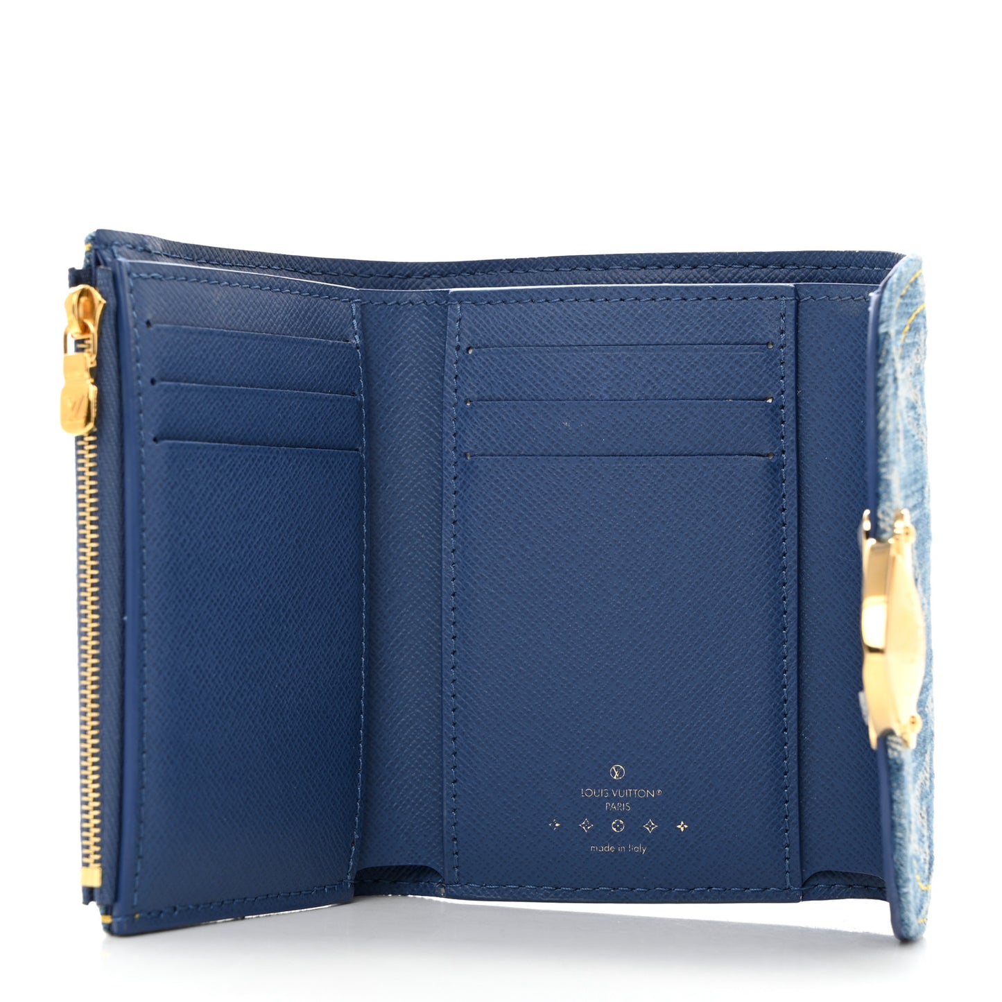 Denim Amelia Compact Wallet Blue