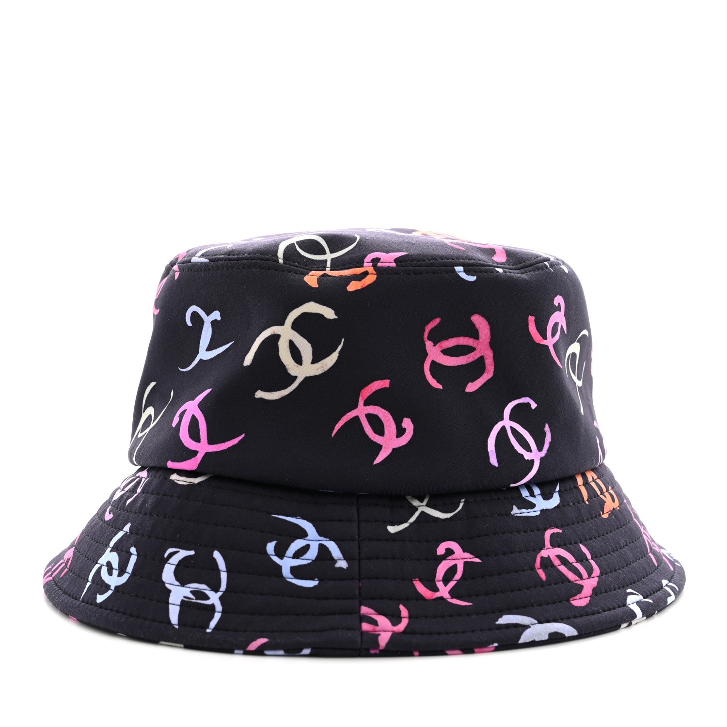 Chanel Nylon CC Bucket Hat S Black Multicolor 5 of 8