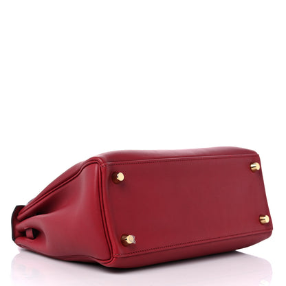 Hermes Swift Kelly Retourne 25 Rouge Grenat 4 of 11