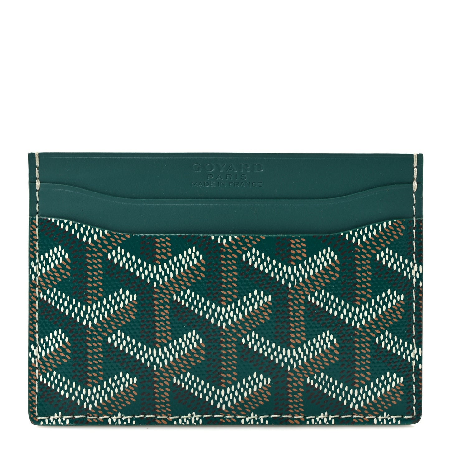 Goyardine Saint Sulpice Card Holder Green