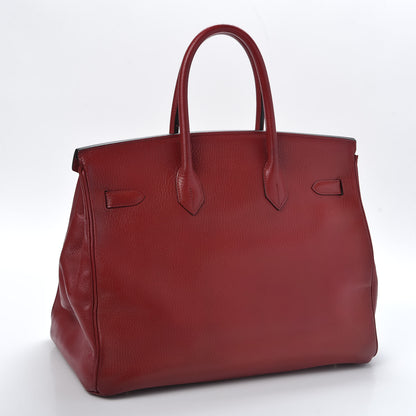 Hermes Ardennes Birkin 35 Rouge Vif 2 of 37