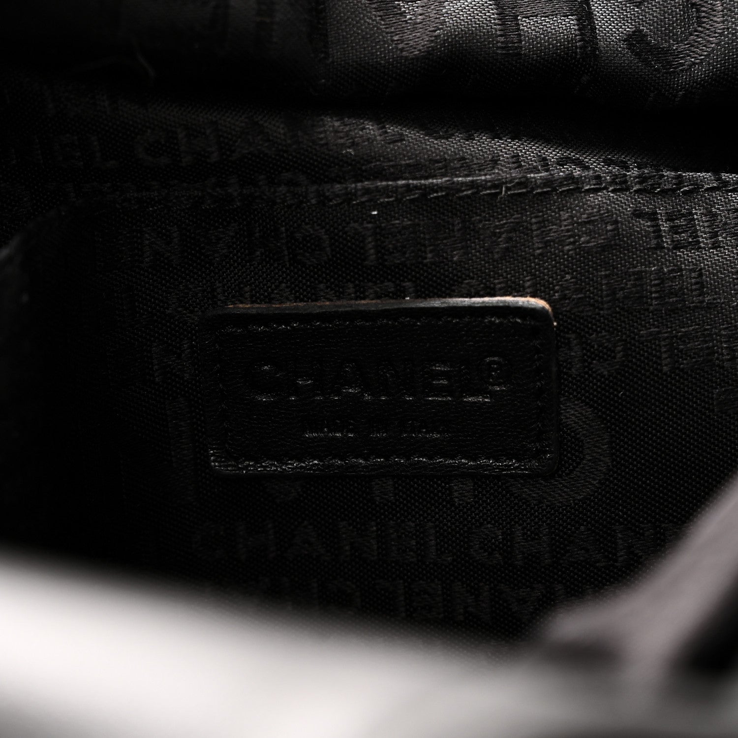 Chanel Calfskin Square Stitched Tassel Bag Black 6 of 10