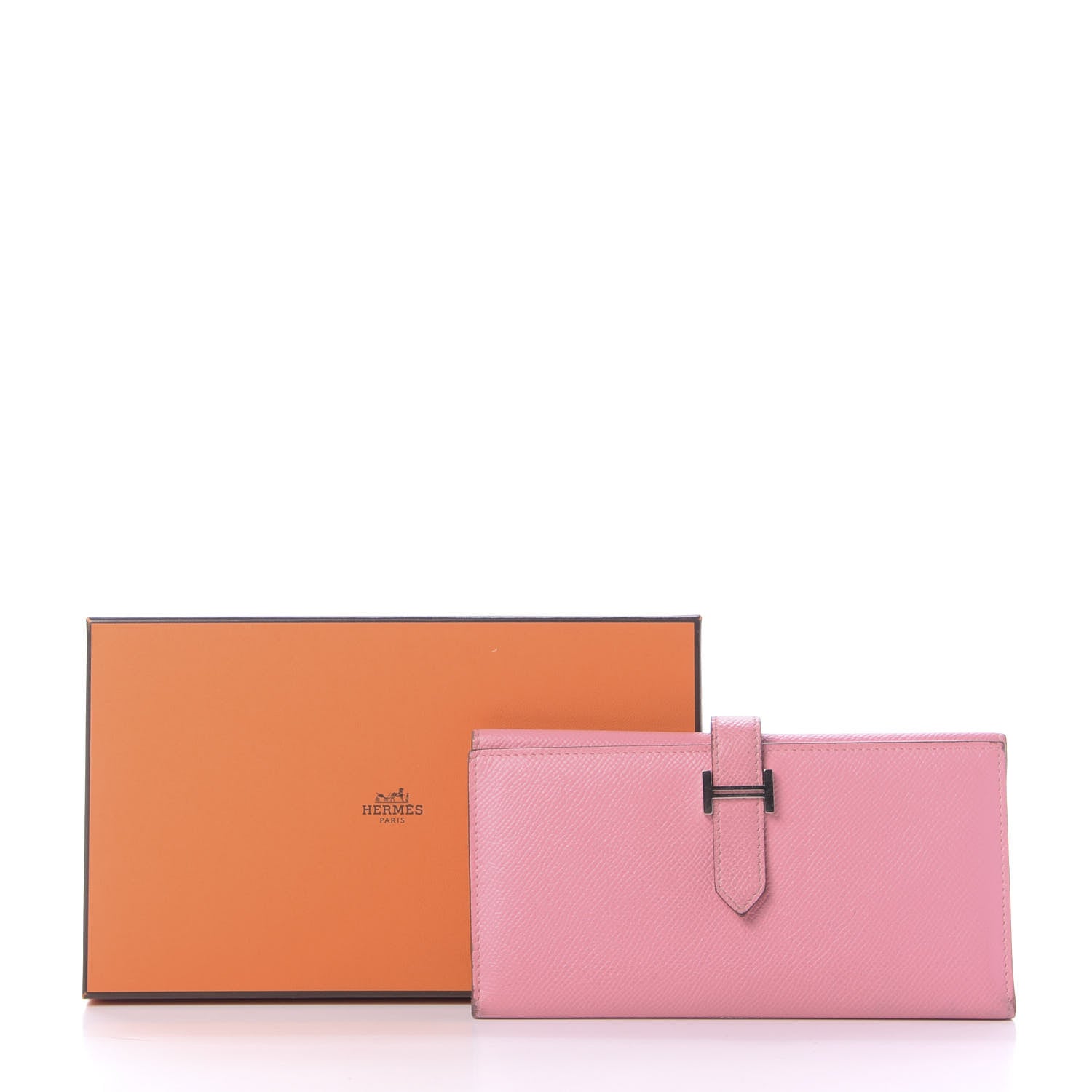 Hermes Epsom Bearn Gusset Wallet Rose Confetti 14 of 14