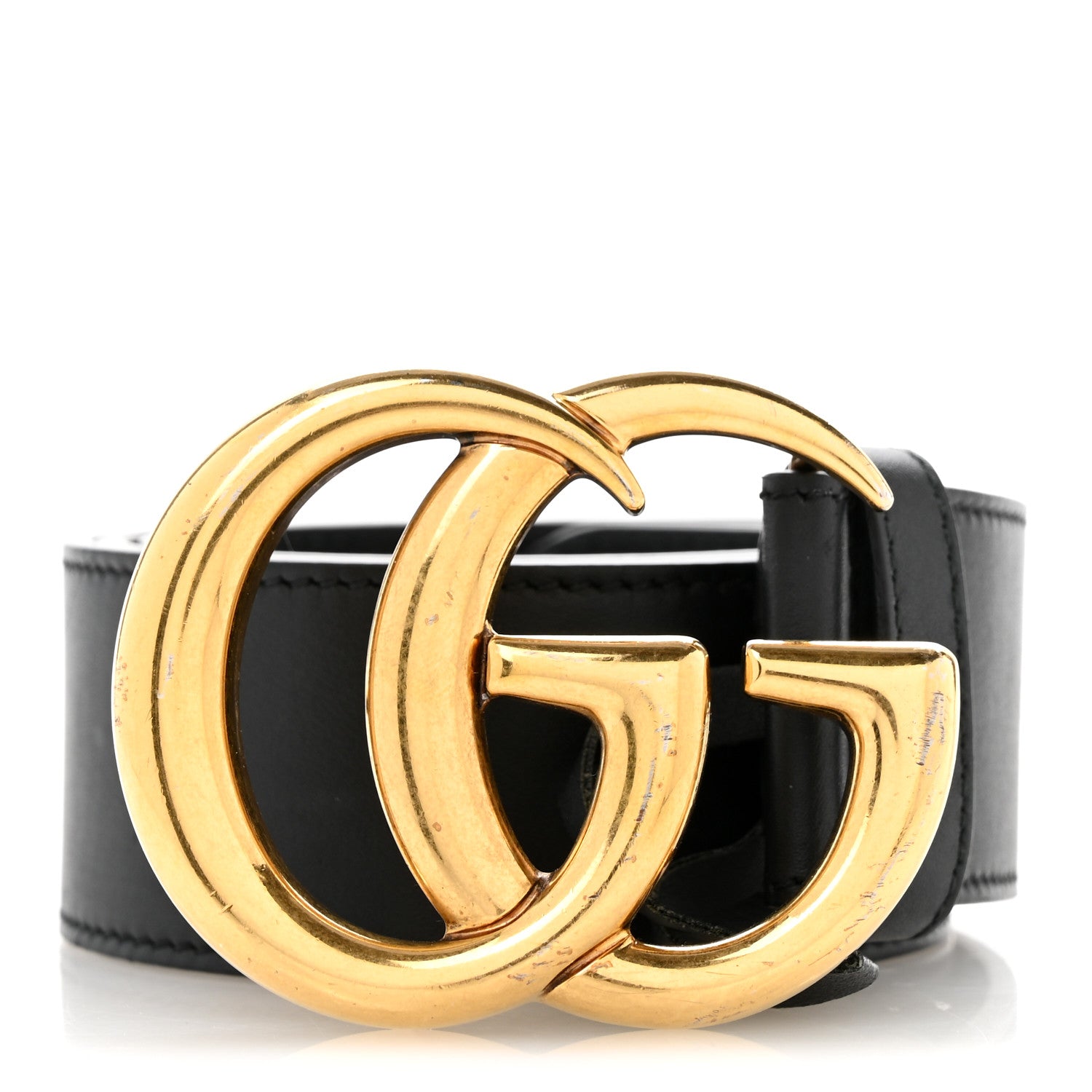 Gucci Calfskin Double G 40mm Belt 75 30 Black 1913890 – FASHIONPHILE