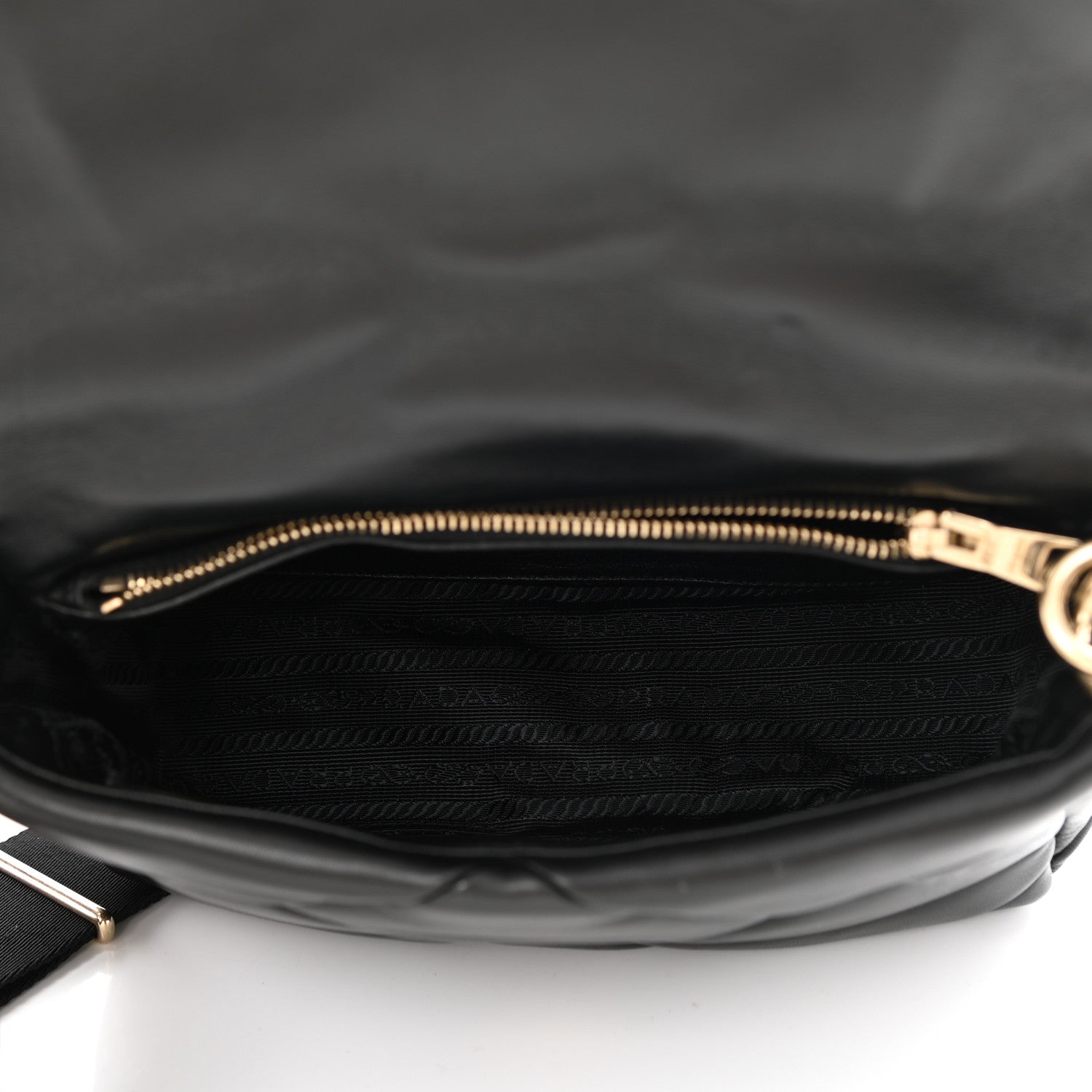 Prada Nappa Re-Nylon Triangle Quilted Patchwork System Flap Shoulder Bag Black 5 of 13