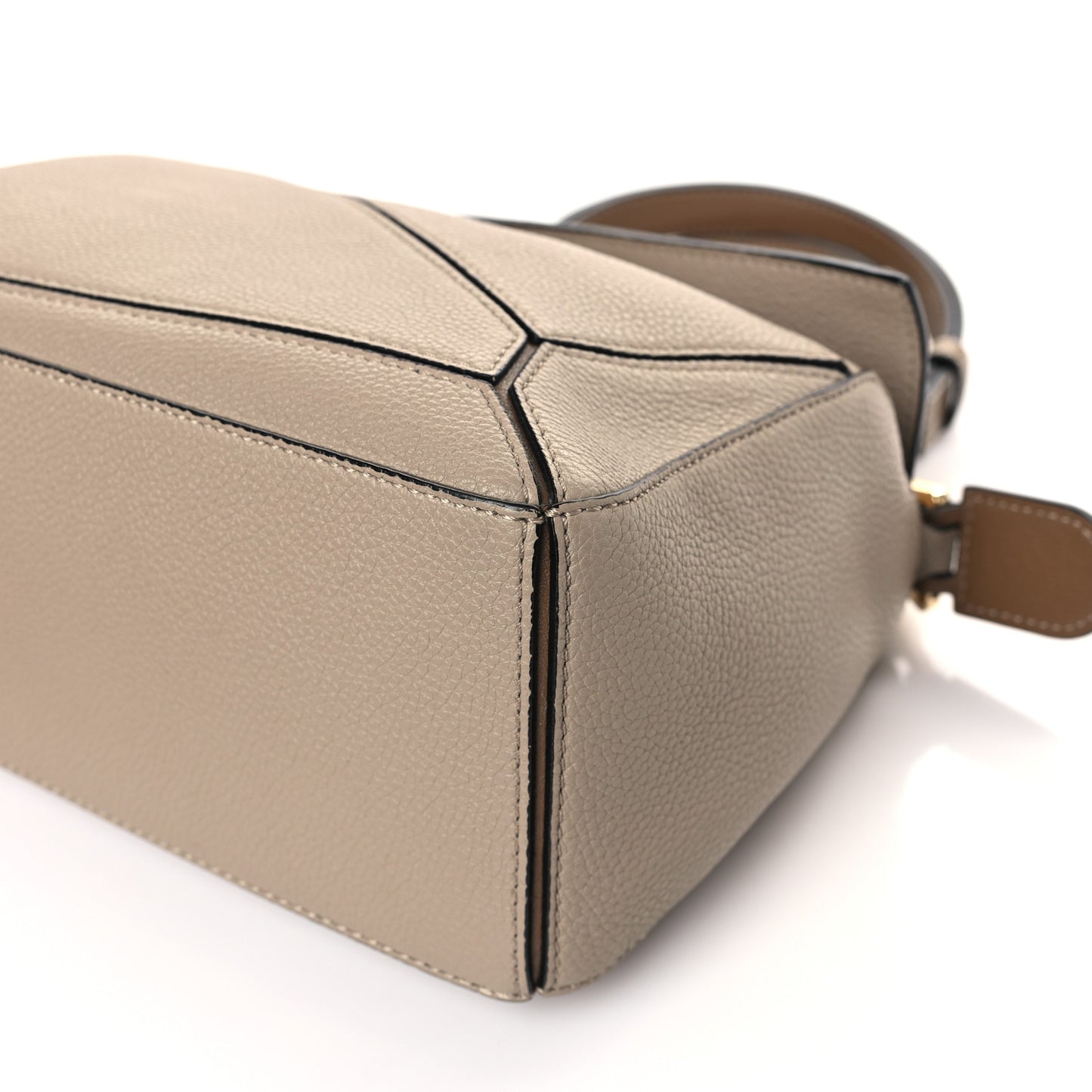 Grained Calfskin Small Puzzle Bag Sand Mink