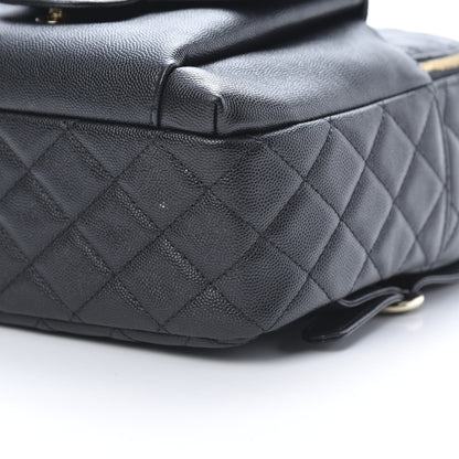 Chanel Caviar Quilted Medium Zip Around Backpack Black 9 of 10