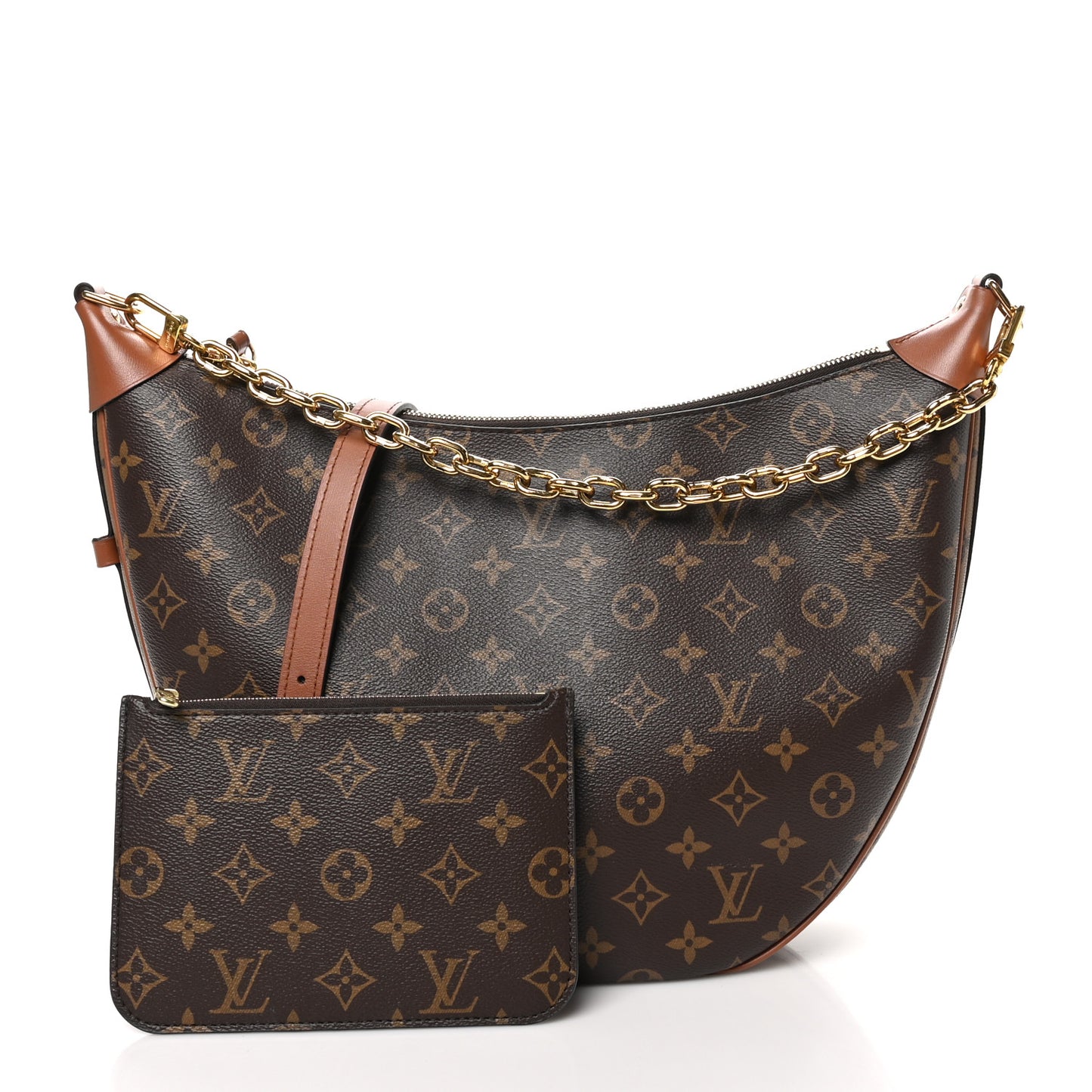 Reverse Monogram Loop Hobo