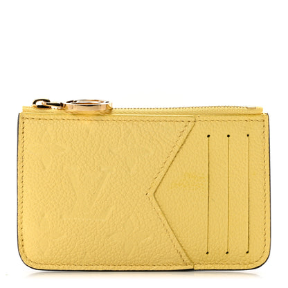Louis Vuitton Empreinte Monogram Zipped Romy Card Holder Jaune 1 of 6