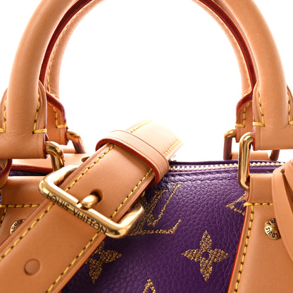 Louis Vuitton Calfskin Monogram Speedy P9 Bandouliere 20  Golden Lotus Purple 8 of 10