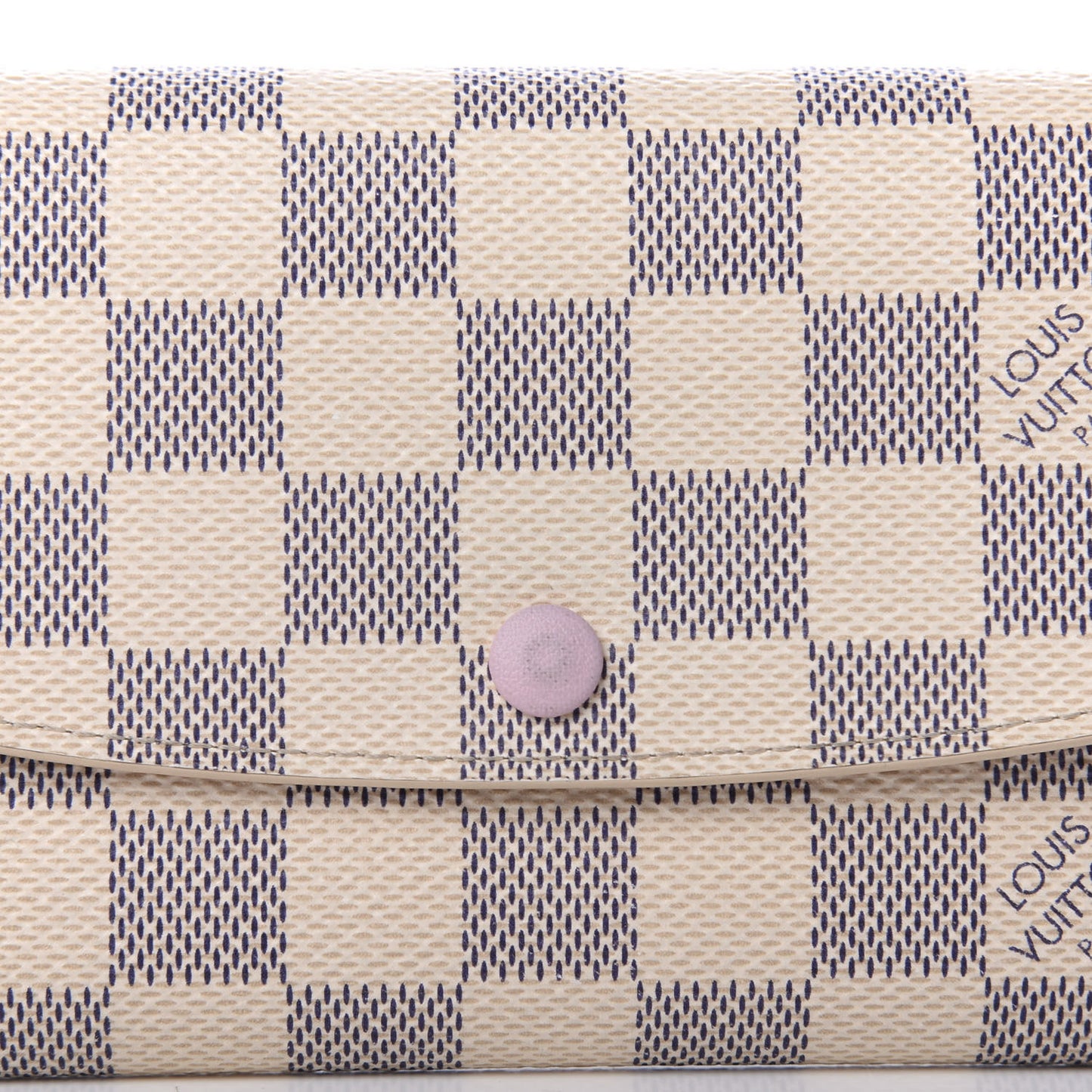 Damier Azur Emilie Wallet Rose Ballerine