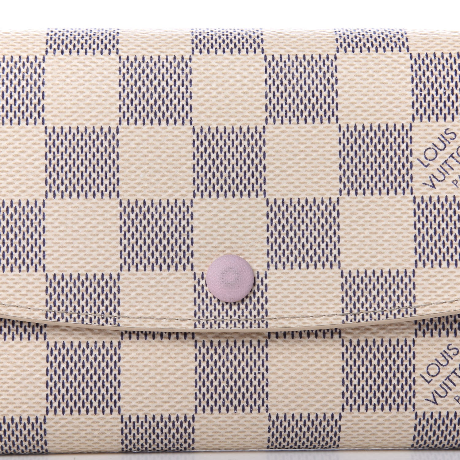 Louis Vuitton Damier Azur Emilie Wallet Rose Ballerine 7 of 8
