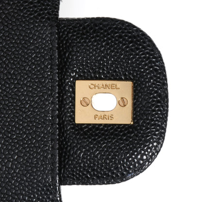 Chanel Caviar Quilted Jumbo Double Flap Black 9 of 9
