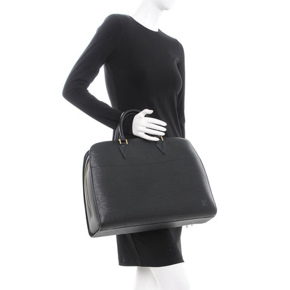 Louis Vuitton Epi Sorbonne Briefcase Black 2 of 7
