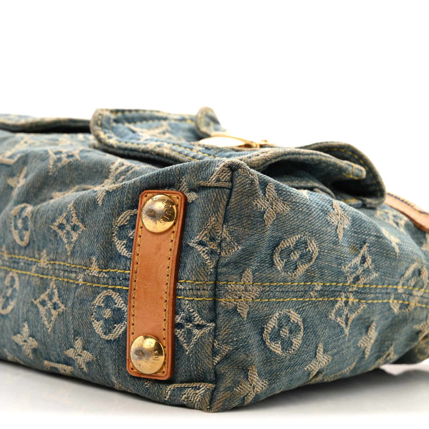Louis Vuitton Monogram Denim Baggy PM Blue 10 of 14