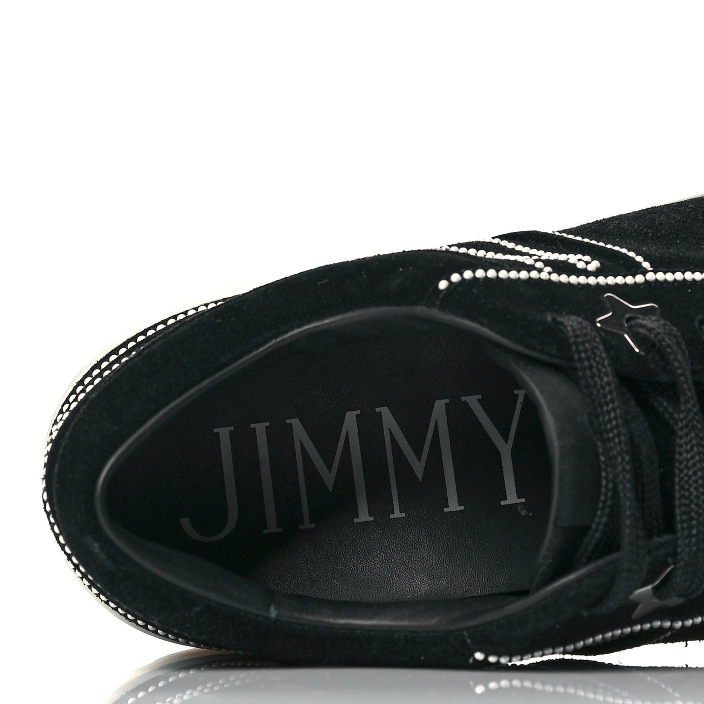 Suede Studded Hawaii Low Top Sneakers 41 Black