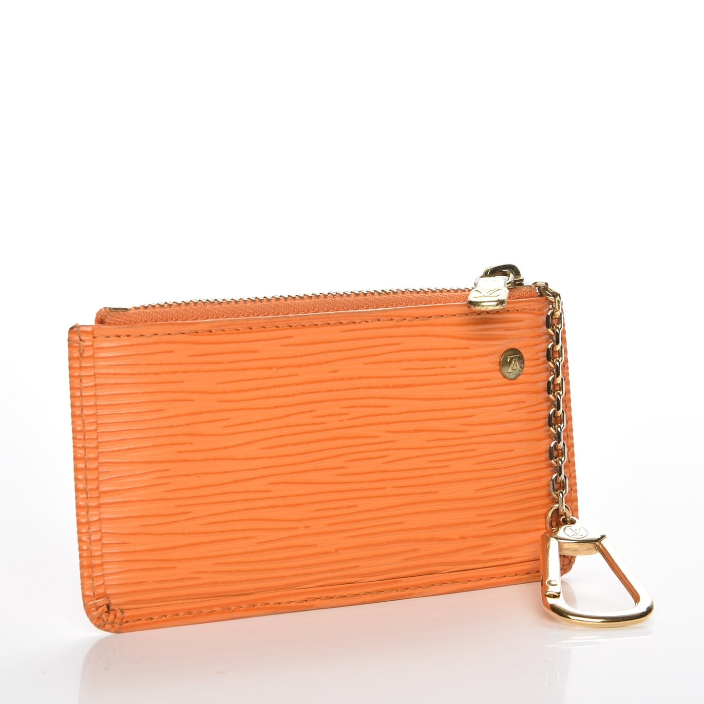 Epi Key Pouch Mandarin