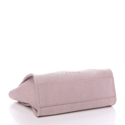 Chanel Mixed Fibers Calfskin Small Deauville Tote Rose Pink 4 of 10