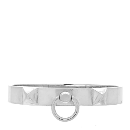 Hermes Sterling Silver PM Collier De Chien Bracelet ST 1 of 5