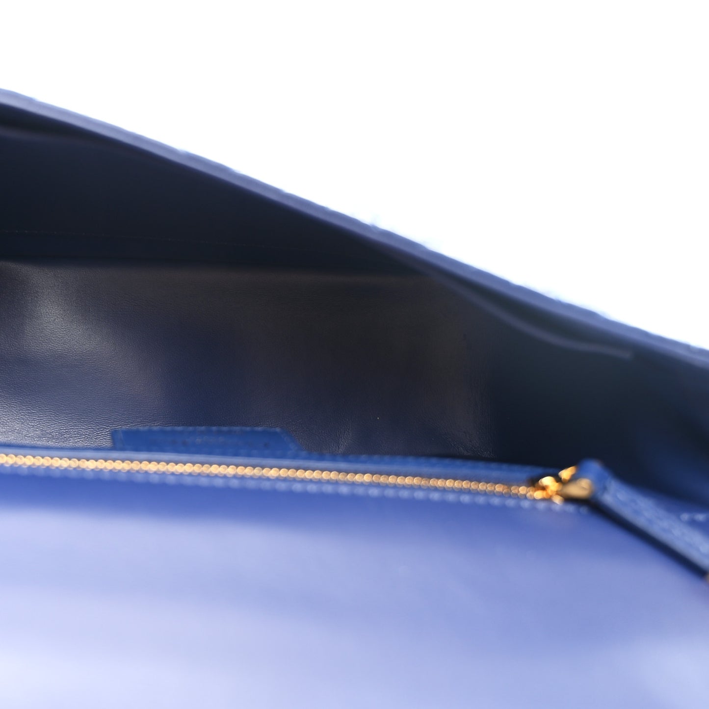 Calfskin Cannage Medium Caro Bag Royal Blue