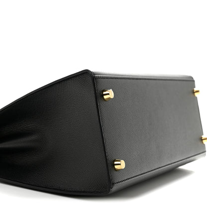 Hermes Epsom Kelly Sellier 28 Black 9 of 11