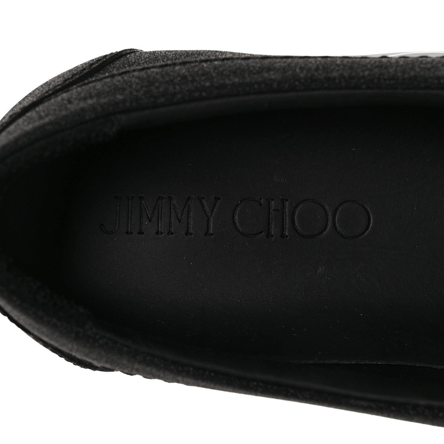 Jimmy Choo Fine Glitter Suede Mens Grove Sneakers 43.5 Black 7 of 7