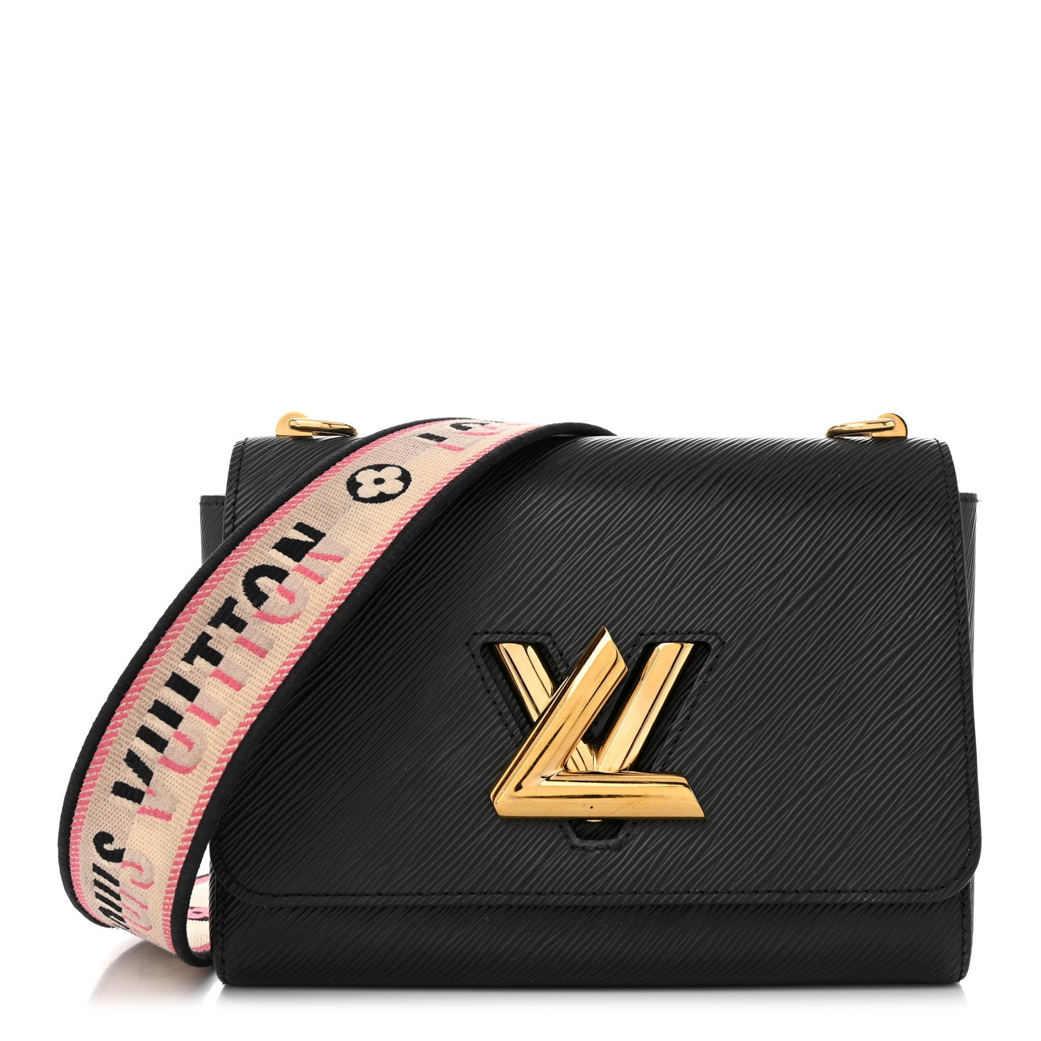 Louis Vuitton Epi Twist Top Handle Shoulder Bag MM Black 1653260