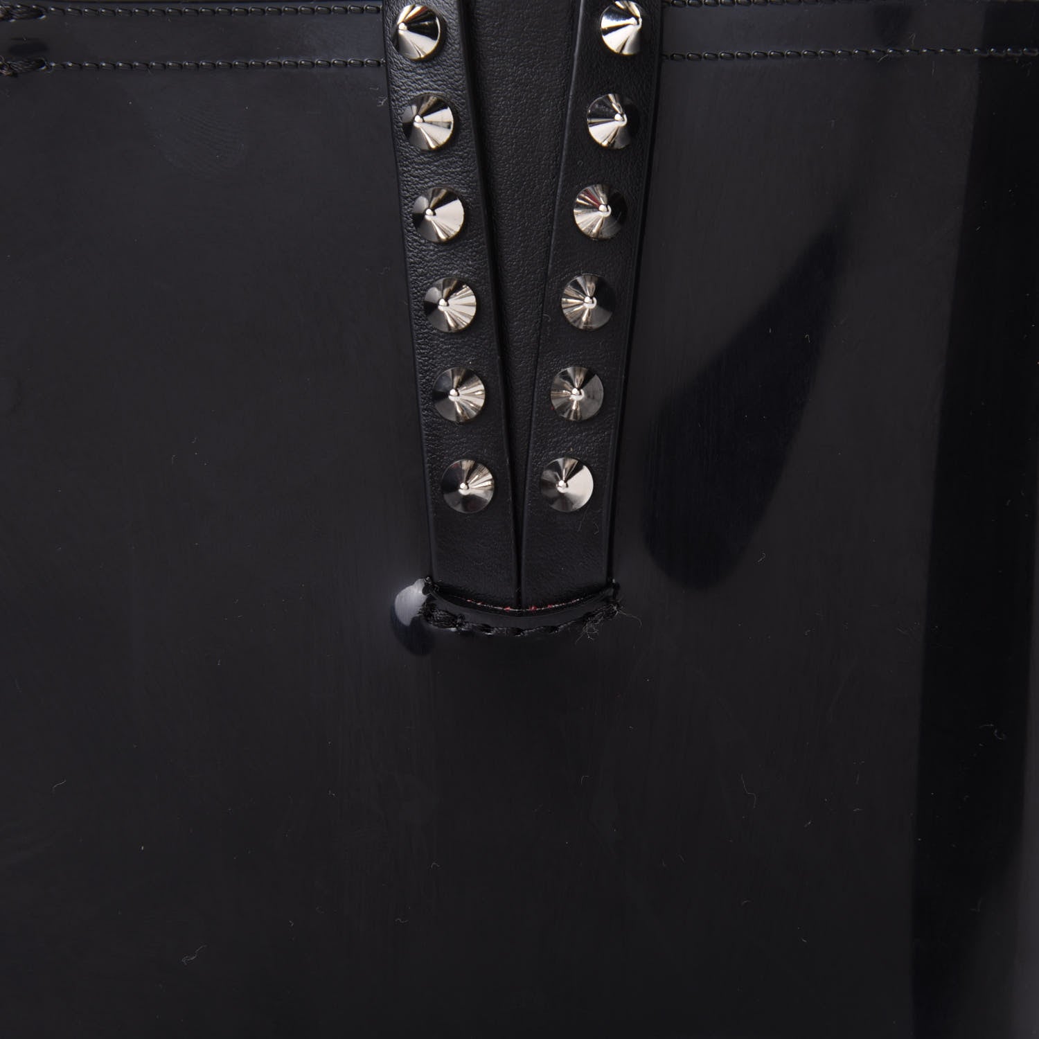 Christian Louboutin PVC Spikes Mini East West Cabata Tote Black 8 of 10