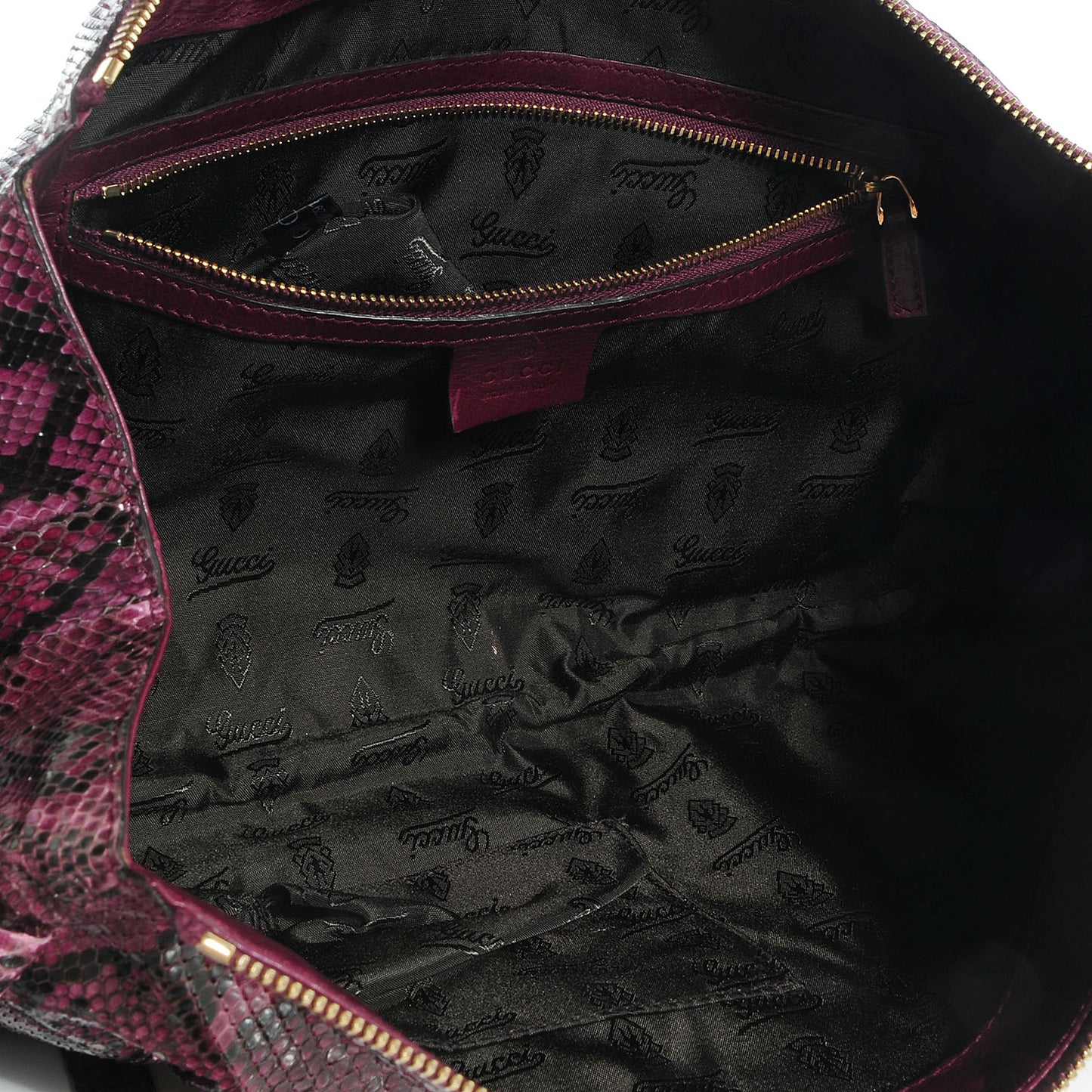 Python Large Hysteria Clutch Purple