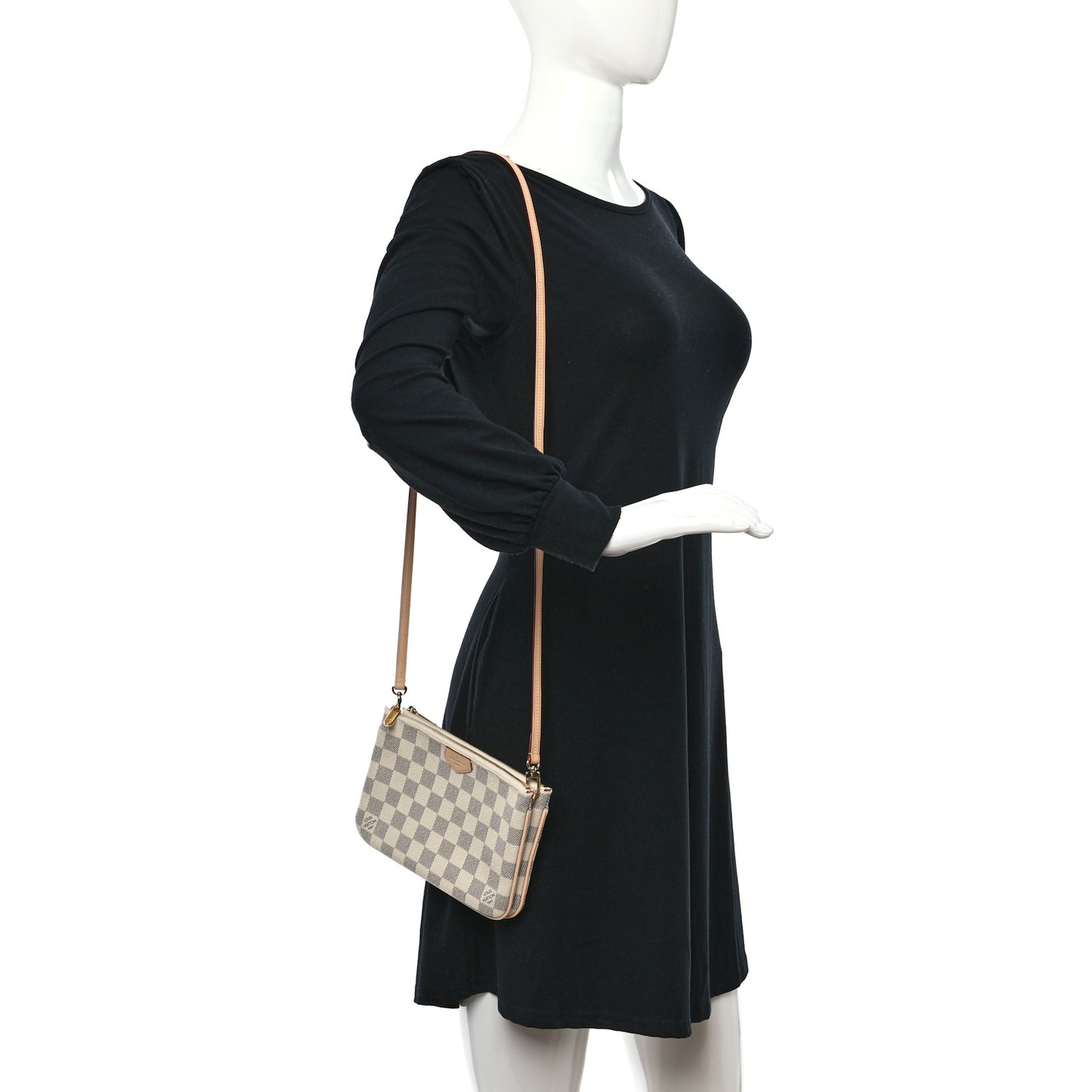 Damier Azur Double Zip Pochette