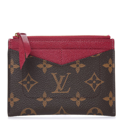 Louis Vuitton Monogram Zipped Card Holder Fuchsia 1 of 7