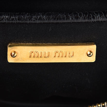 Miu Miu Vitello Shine Quilted Camera Bag Black 7 of 10