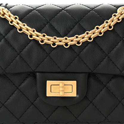 Chanel Calfskin Quilted 2.55 Reissue Mini Flap Black 8 of 11