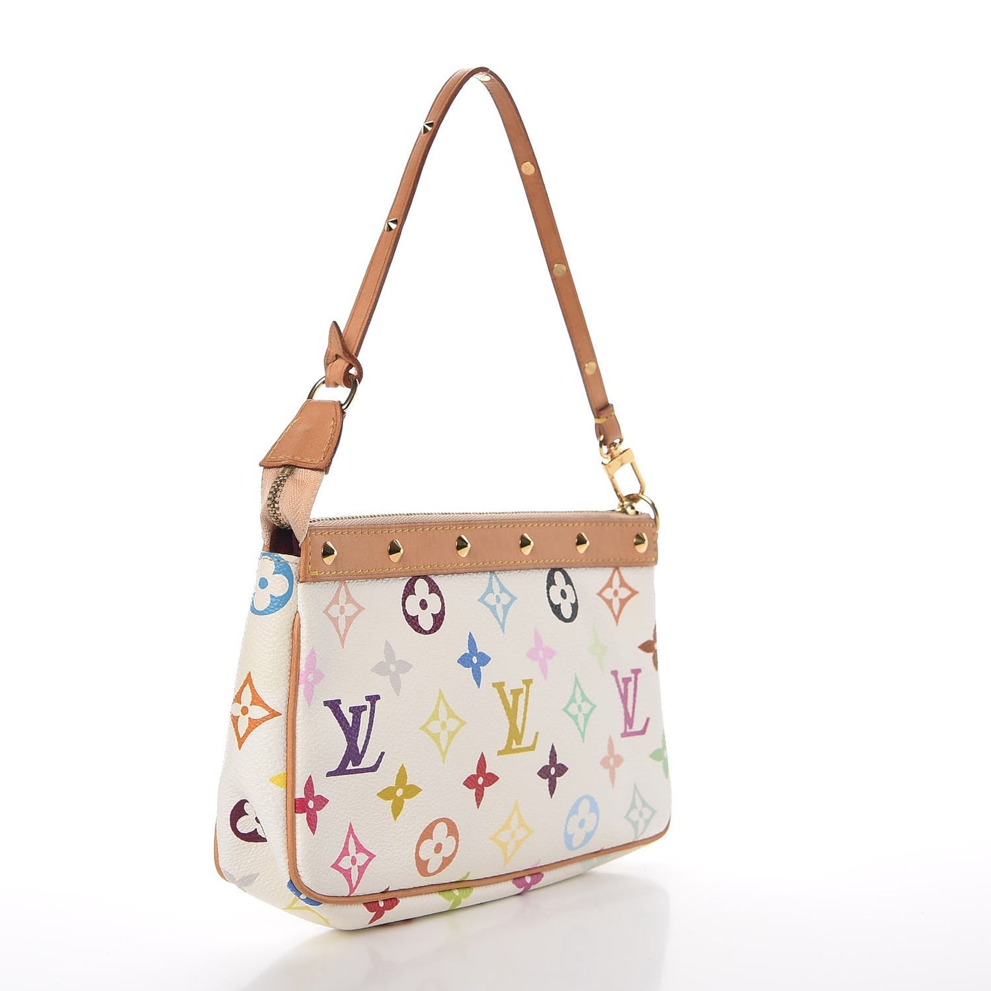Monogram Multicolor Pochette Accessories White