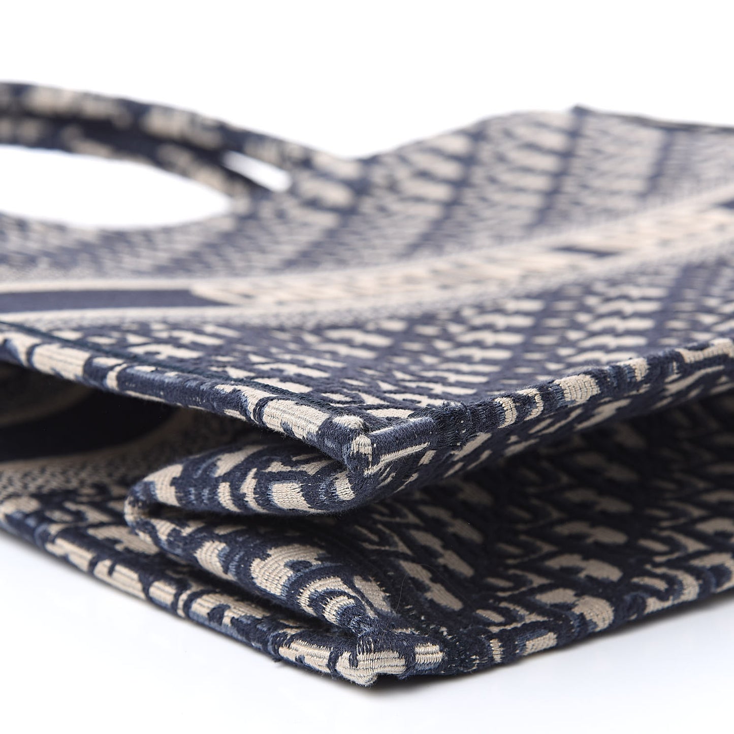 Oblique Book Tote Blue Multicolor
