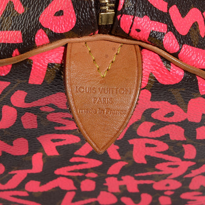 Louis Vuitton Monogram Graffiti Speedy 30 Fuchsia 7 of 7