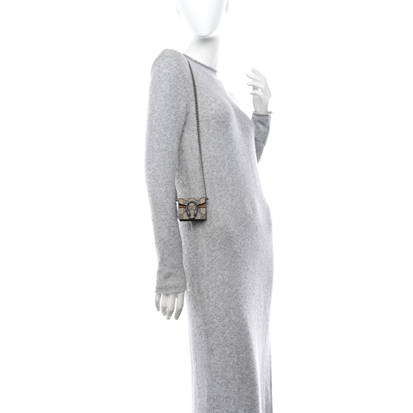 GG Supremem Monogram Suede Cudu Dionysus AirPods Case Beige Ebony Taupe